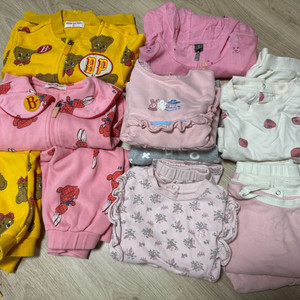 베베드피노, 밍크뮤 상하복 90-100일괄