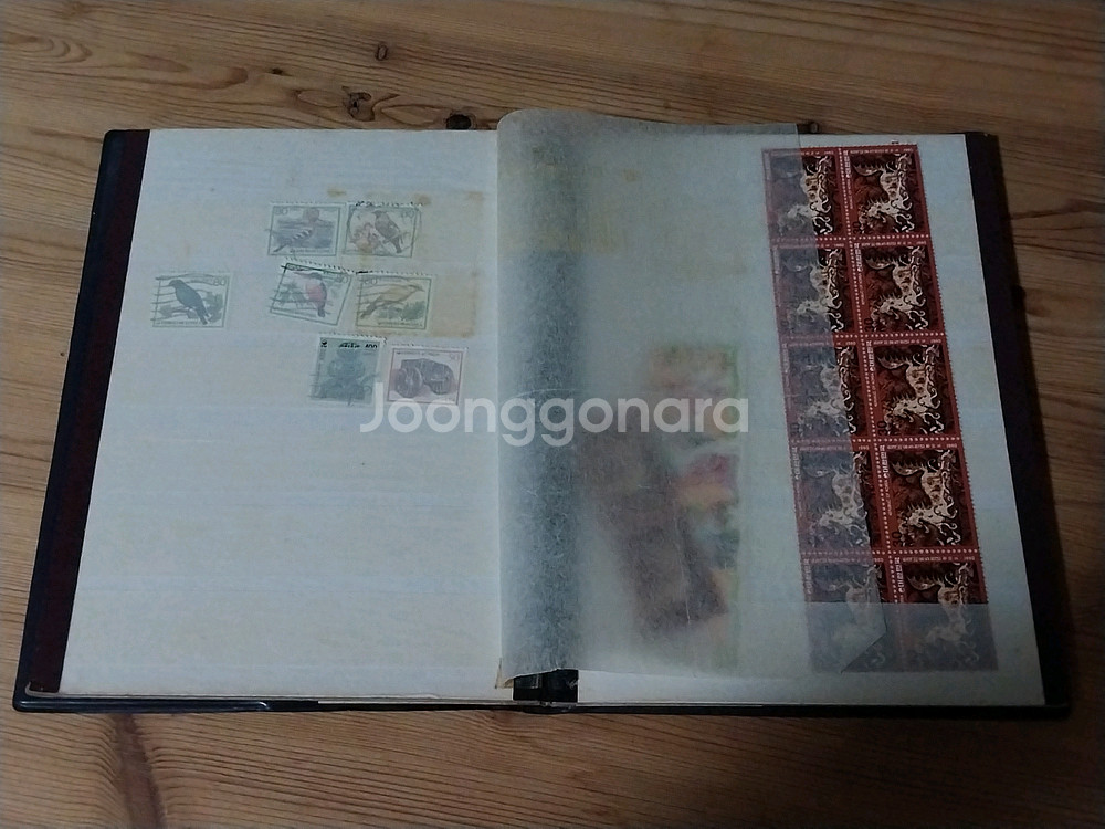 오래된 옛날 우표책 우표첩 스토크북--4