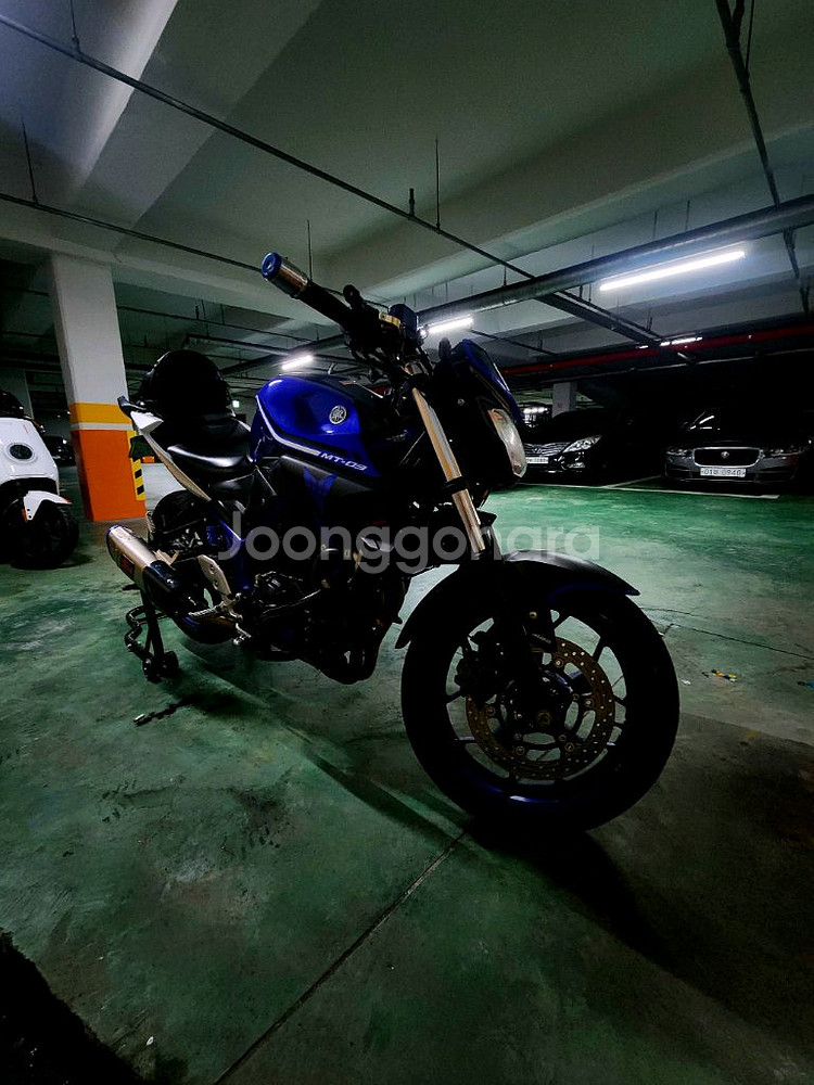 mt03 블루 오토바이 묻따--2