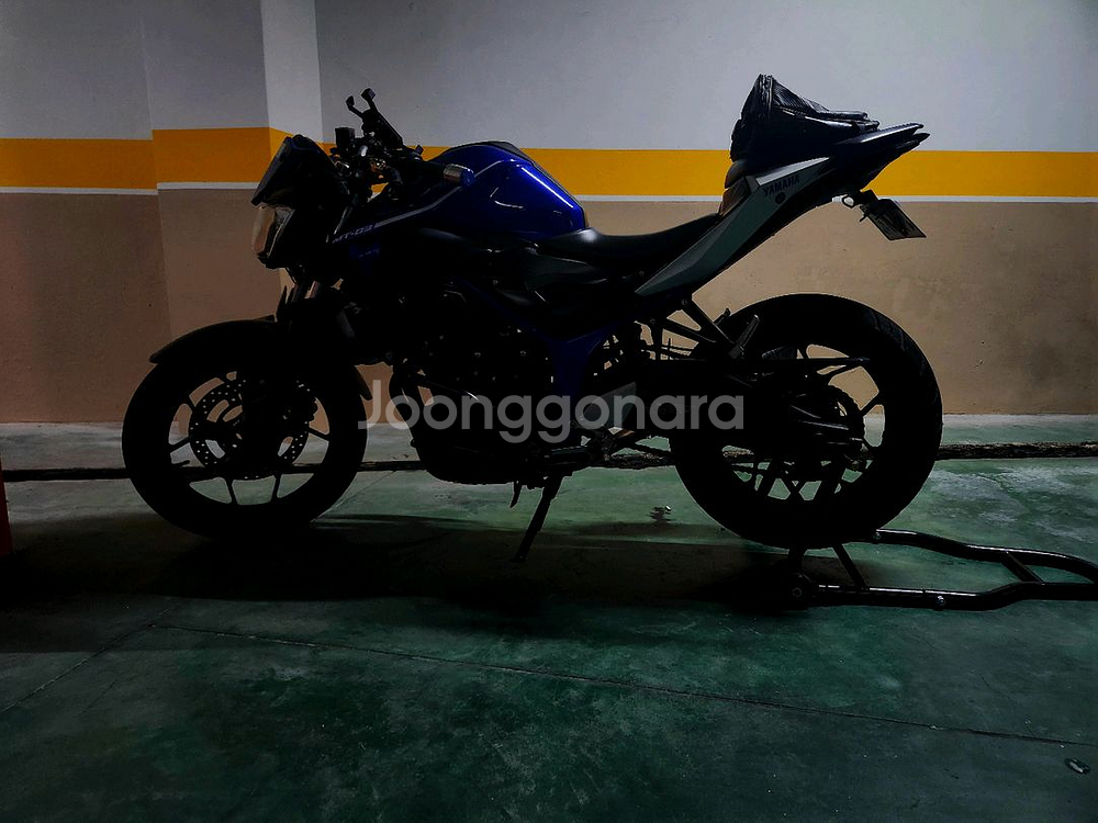 mt03 블루 오토바이 묻따--4