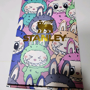 대용량 라부부 텀블러 세트 핑크