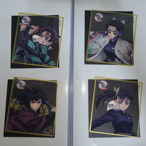 귀멸의칼날 오리지널 클리어 색지 4종 (탄지로, 시노부, 기유, 카나오)