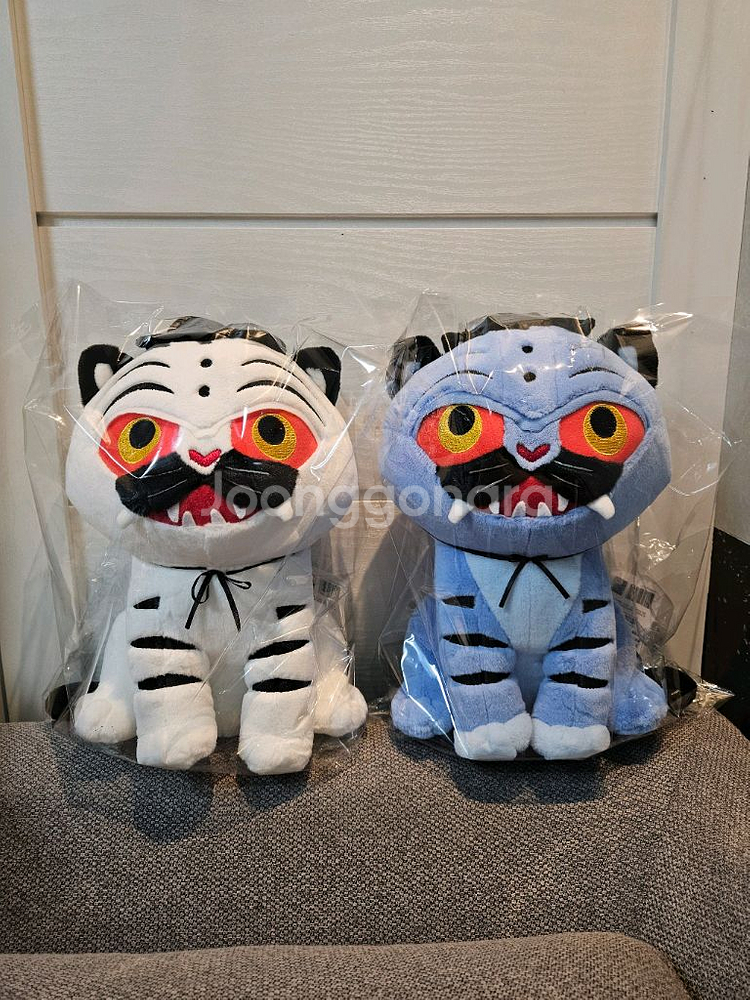 백호랑 청호랑 인형 2개 세트--0