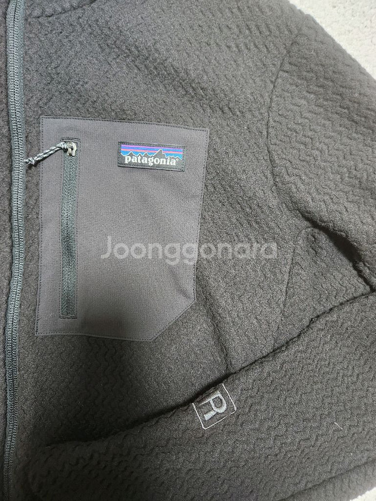 파타고니아 R1 에어 풀집 후디 자켓 블랙 M--1