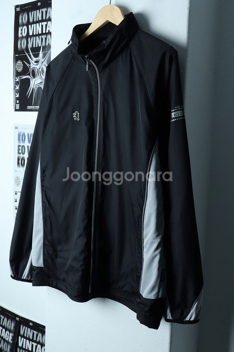 (XL-2XL) 푸조 집업 바람막이 점퍼자켓 블랙--0