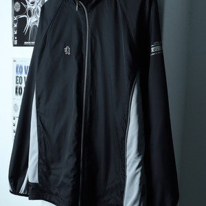(XL-2XL) 푸조 집업 바람막이 점퍼자켓 블랙