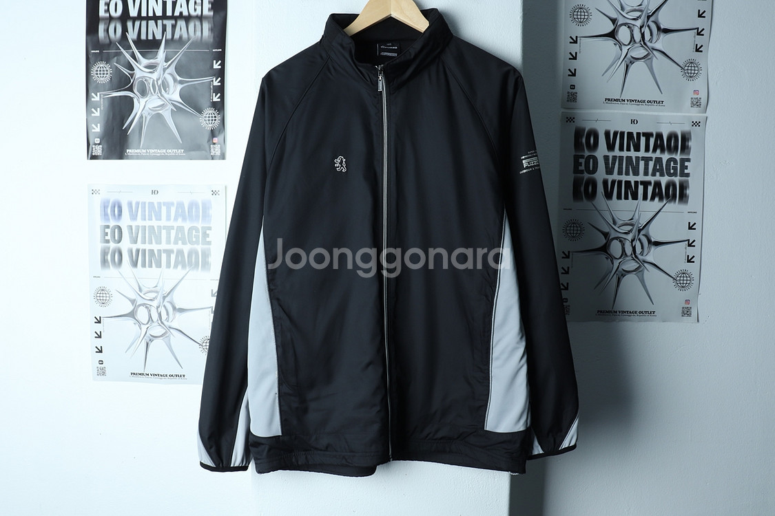 (XL-2XL) 푸조 집업 바람막이 점퍼자켓 블랙--1