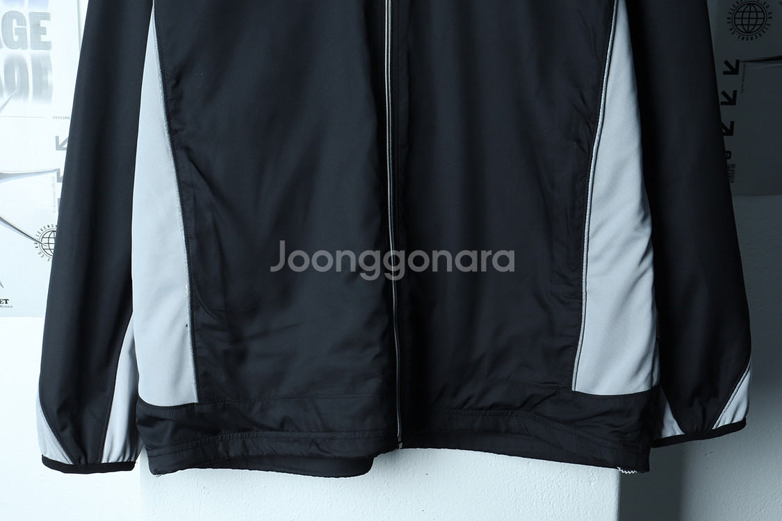 (XL-2XL) 푸조 집업 바람막이 점퍼자켓 블랙--3