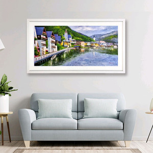 오스트리아 호수 그림