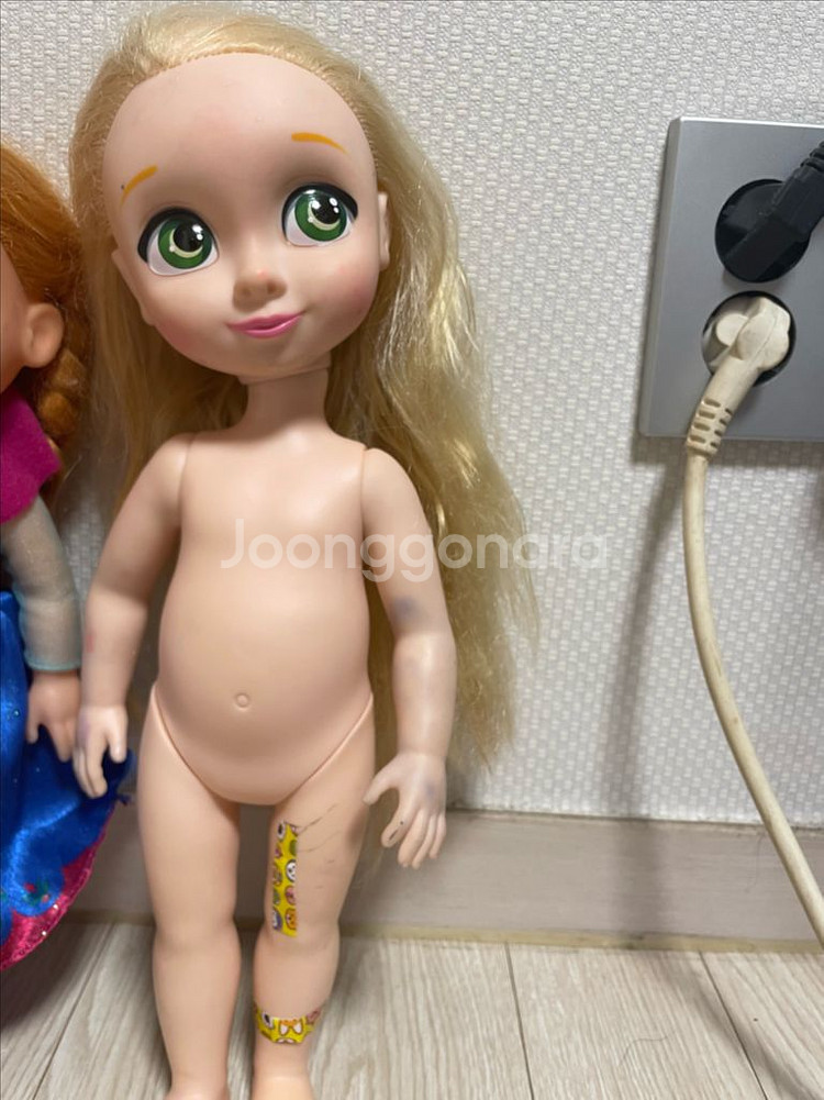 디즈니 베이비돌 라푼젤 인형 정품--1