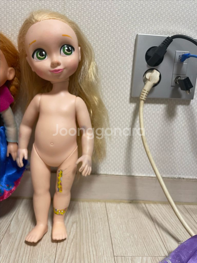 디즈니 베이비돌 라푼젤 인형 정품--0