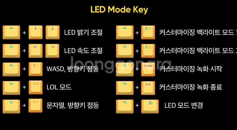 앱코 해커 K660 게이밍 기계식 키보드 (청축)--5
