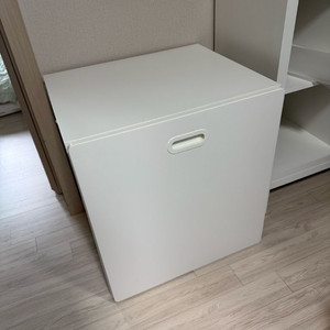 이케아 프리티스 이동식 장난감수납함 화이트