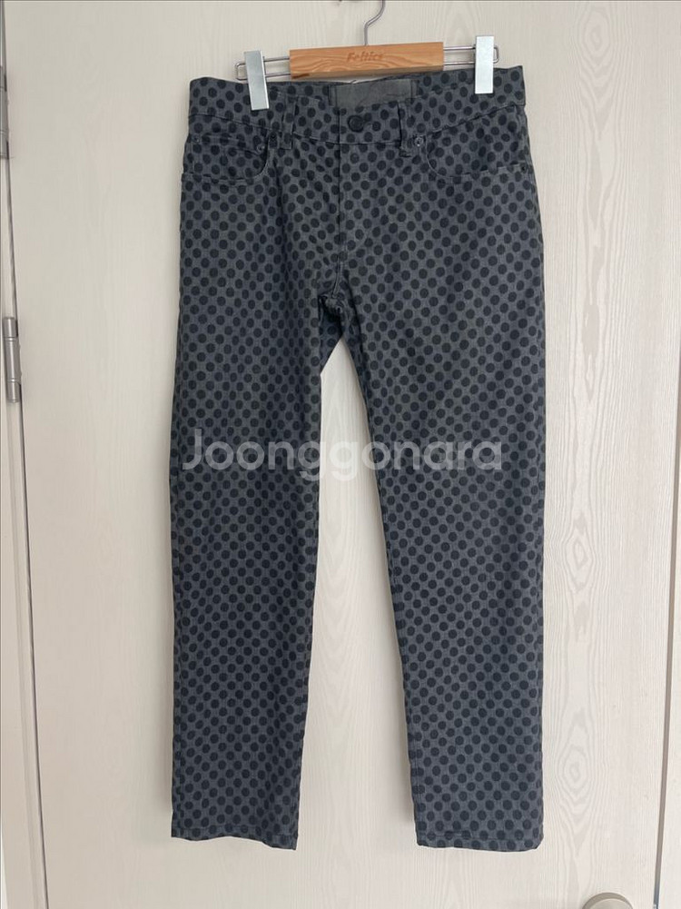 D&G 도트패턴 그레이 strech 14 데님 청바지--0