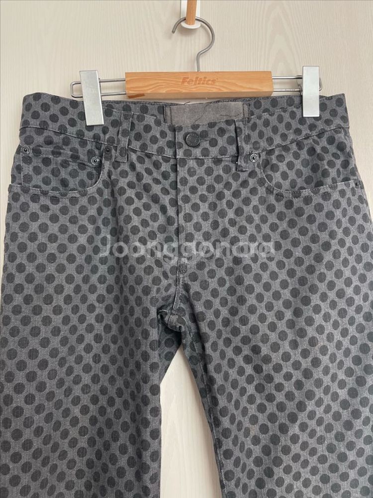 D&G 도트패턴 그레이 strech 14 데님 청바지--1