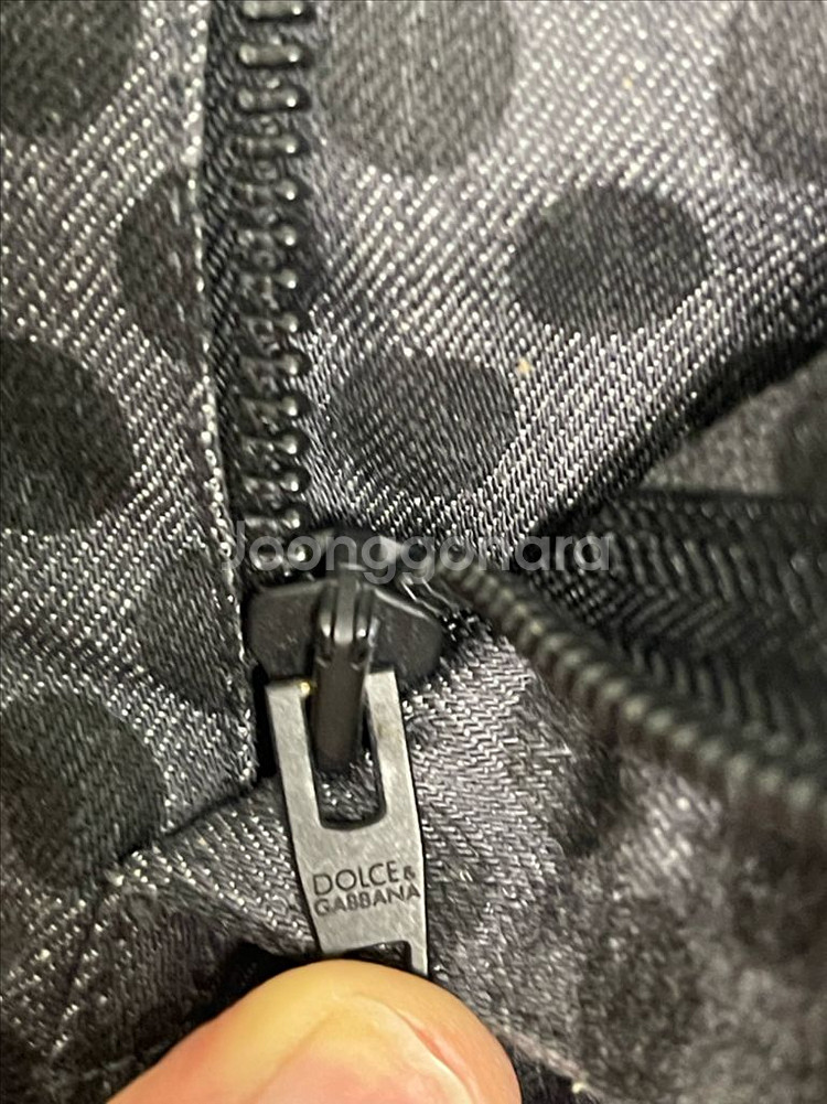 D&G 도트패턴 그레이 strech 14 데님 청바지--7