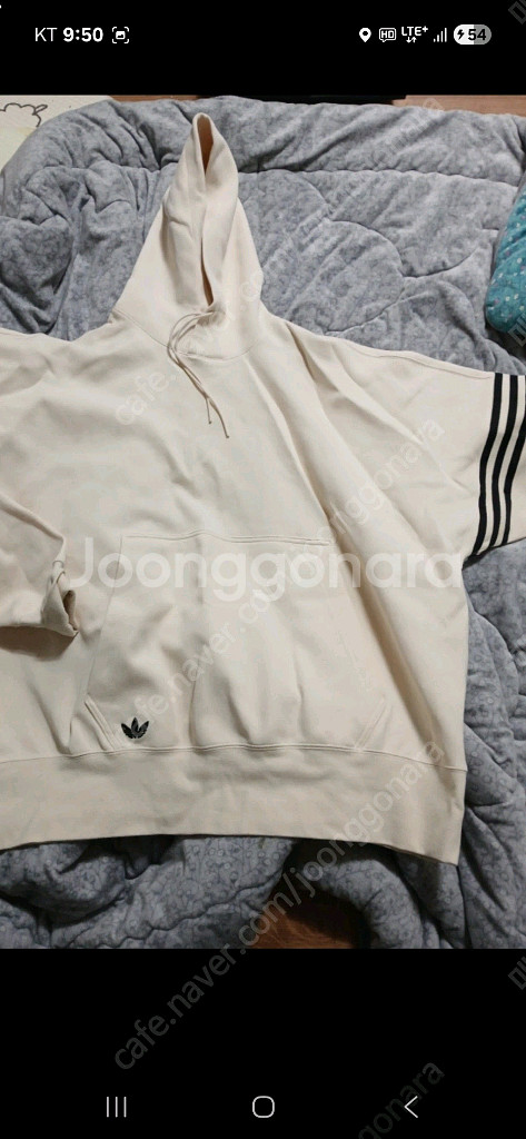 아디다스 크림 후드티3xl--0