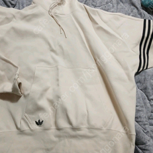 아디다스 크림 후드티3xl