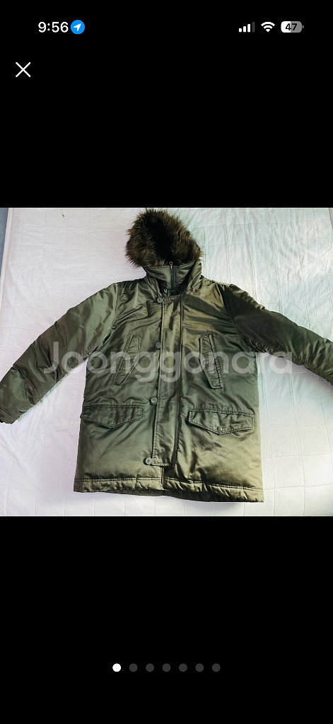 남성 갭 GAP 오리털 다운 자켓 패딩 XL 사이즈--0