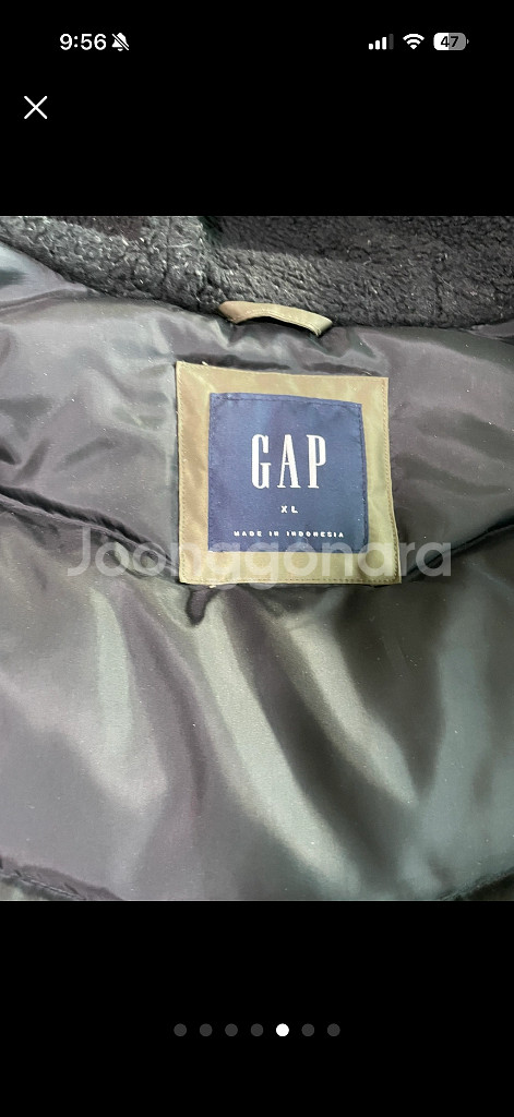 남성 갭 GAP 오리털 다운 자켓 패딩 XL 사이즈--4