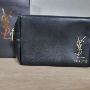 정품) 입생로랑 블랙 파우치 (코스메틱)