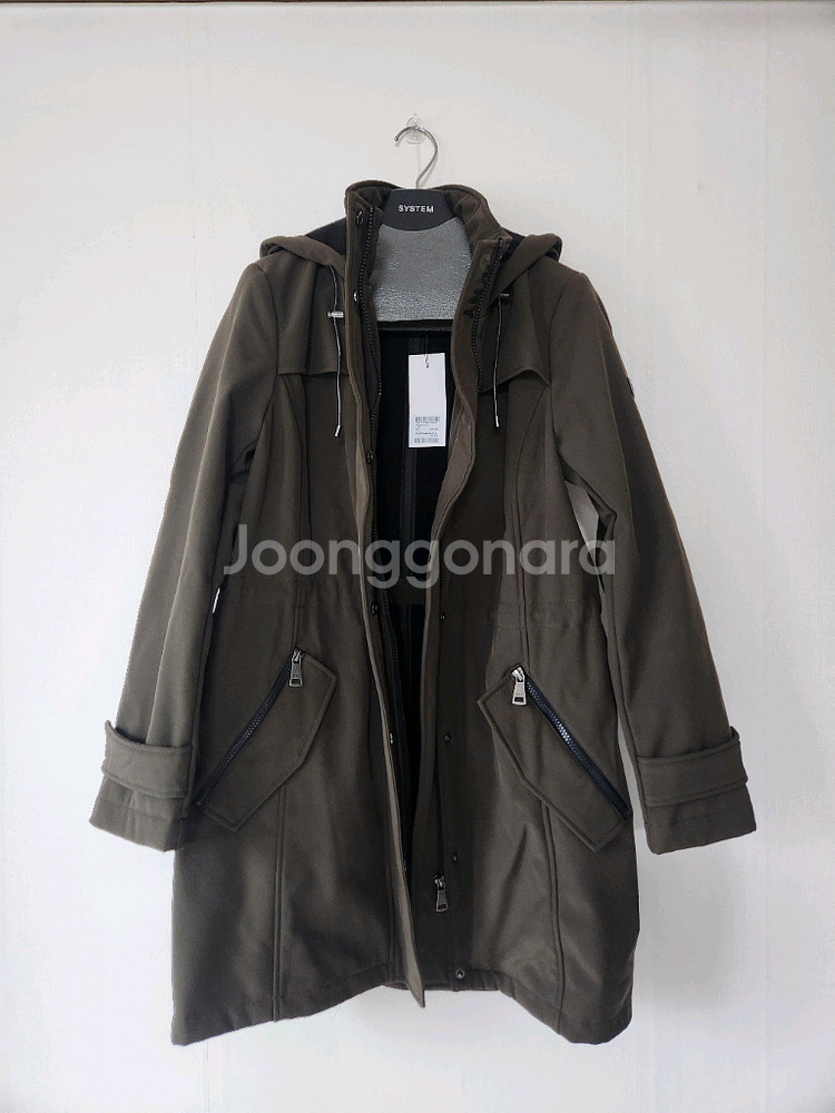 (새상품) DKNY 후드 야상 자켓 S 95~100--0