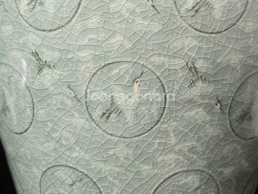 도암 지순탁 청자운학문매병--5