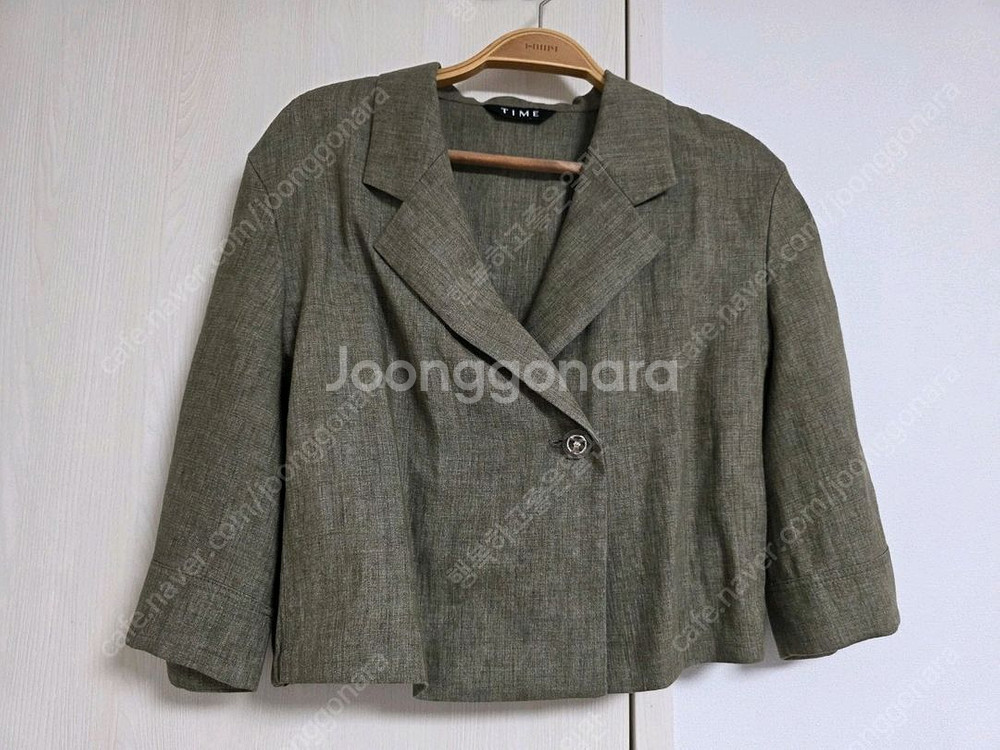 타임(TIME)린넨 하프슬리브 테일러드반팔자켓(55)--10