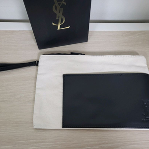 정품) 입생로랑 아이보리 파우치 (코스메틱)