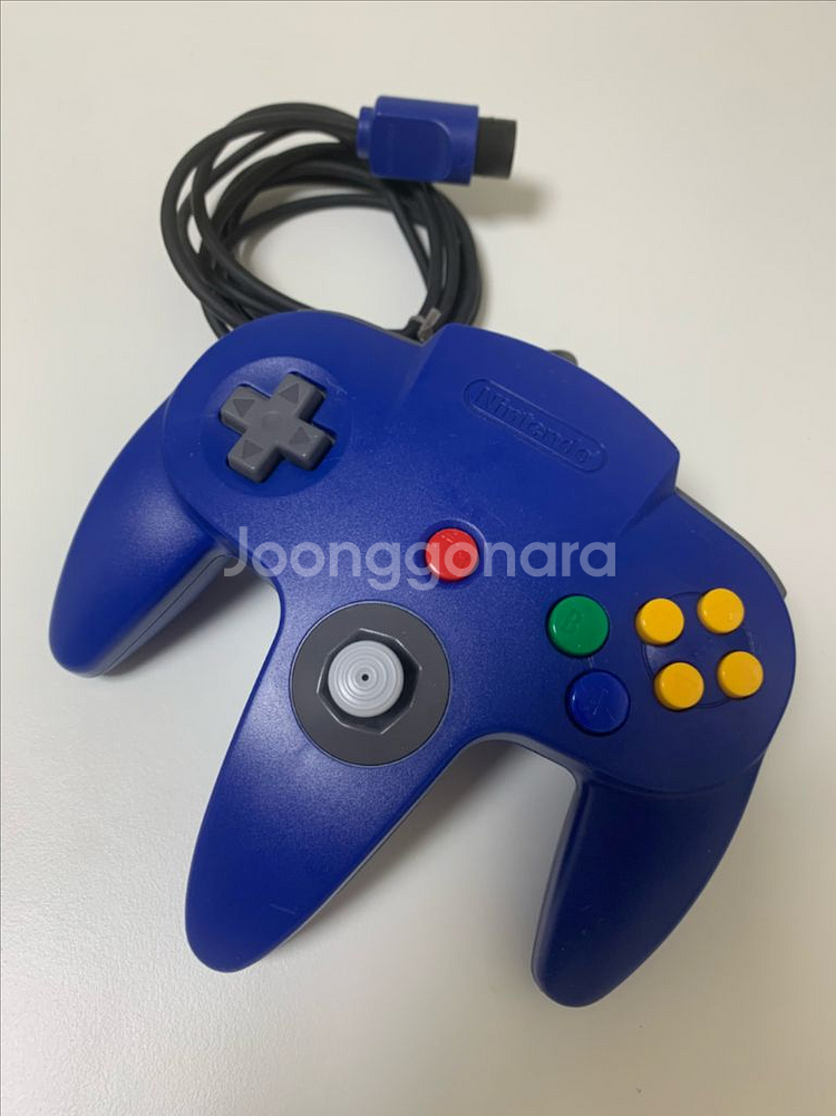 닌텐도64 순정 정품 컨트롤러 블루--3