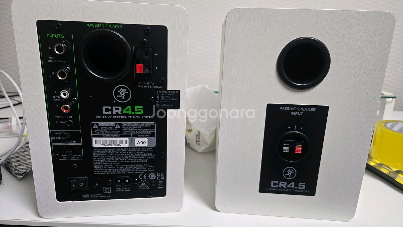 MACKIE CR4.5WHT 모니터 스피커 화이트 색상--3