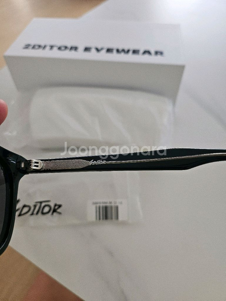 2EDITOR RINA 블랙 선글라스 풀세트--2