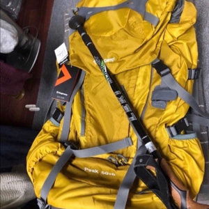 배낭 캠핑 세계일주가방+leki summit 스틱