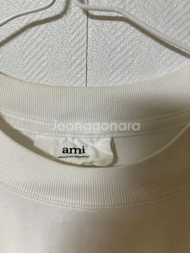 아미 파리스 자수로고 오버핏 반팔 티셔츠 m--2