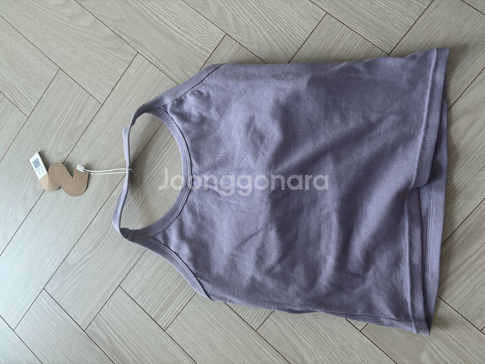 무브웜 립 홀터 탑 라벤더 M 새상품--2