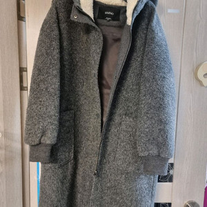 백화점 랩브랜드* 후드 모직코트 F