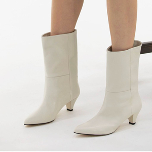 가죽 미들힐 부츠 앵클부츠 섀도우무브 220 (새상품)