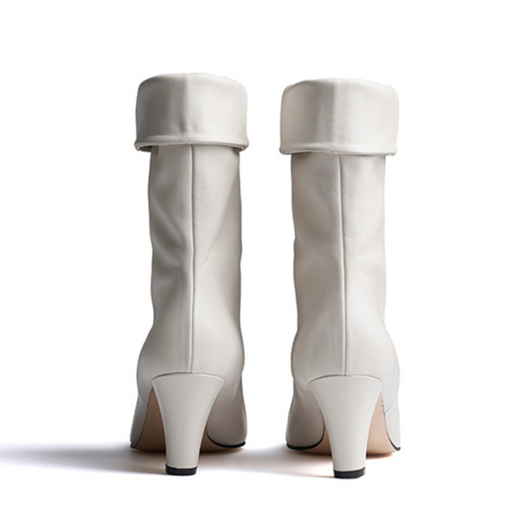 가죽 미들힐 부츠 앵클부츠 섀도우무브 220 (새상품)--2