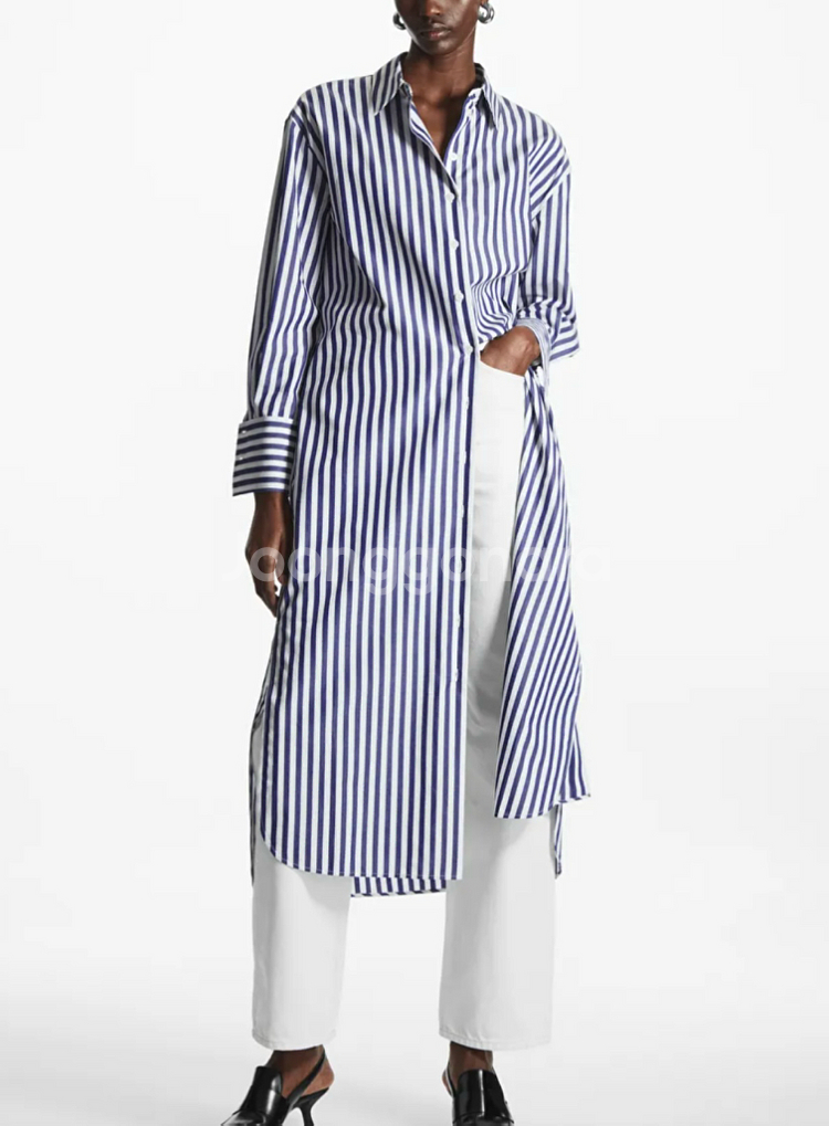 (택포) COS 코스 벨티드 미디 셔츠 드레스 38--0