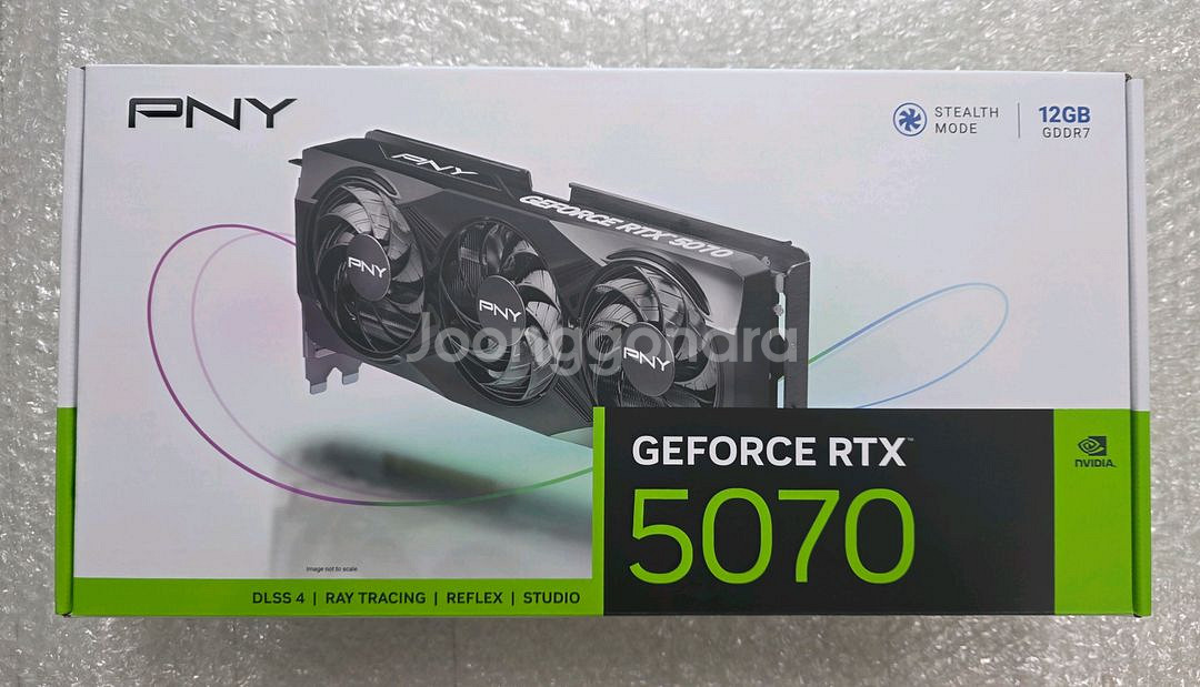 PNY RTX 5070 Triple Fan 미개봉--0