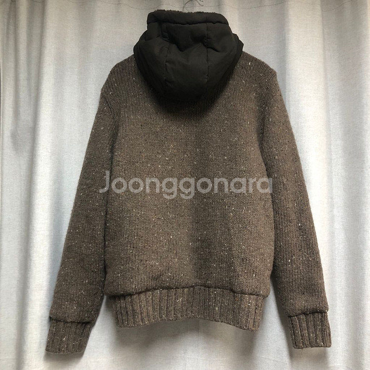JEEP 유니 우븐 배색니트 패딩집업 105--5