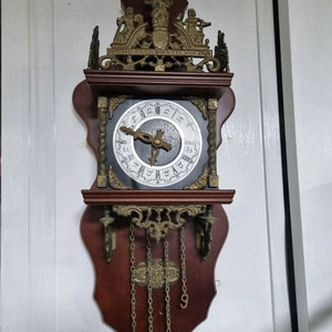앤틱 터키원목 황동 벽시계