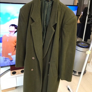 알파탑 박시형 여성 카키 롱코트