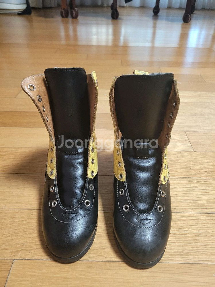 롤러스케이트 천연가죽 수제 부츠 210mm--6