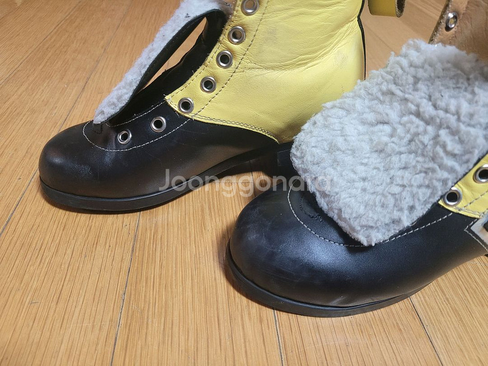 롤러스케이트 천연가죽 수제 부츠 210mm--9