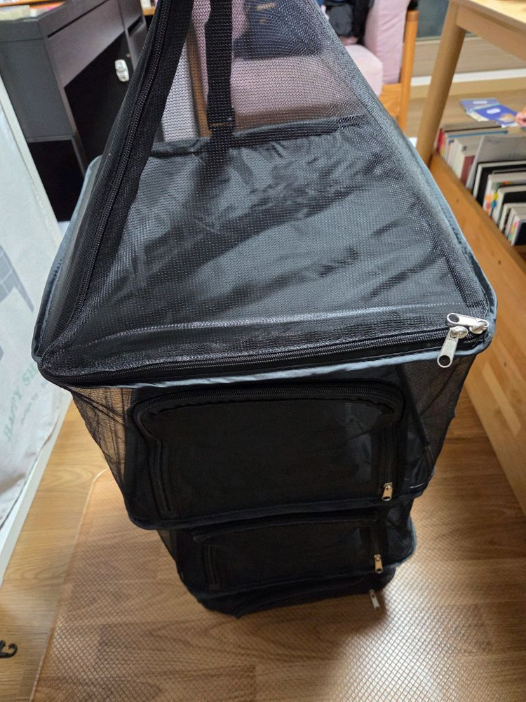 캠핑 수납 정리 포켓 롤백+식기류 건조망--2