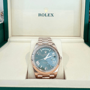 롤렉스 데이데이트 40MM 로즈골드 금통 올리브그린 로