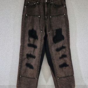 OY오와이 디스트로이드 패널 데님팬츠