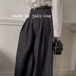 줄로그 생지데님와이드 팬츠