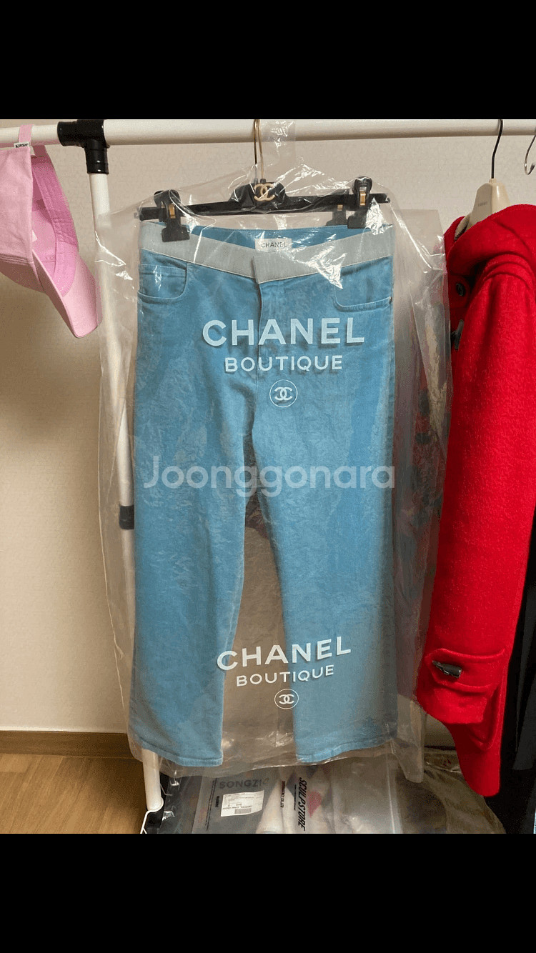 샤넬 여성 데님 청바지--0